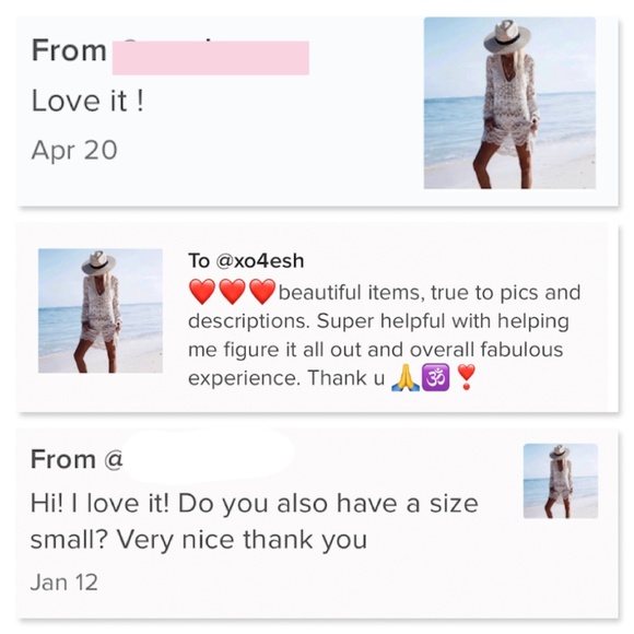 Crochet Beach Cover Up Deep V Neck Dress - Picture 10 of 16